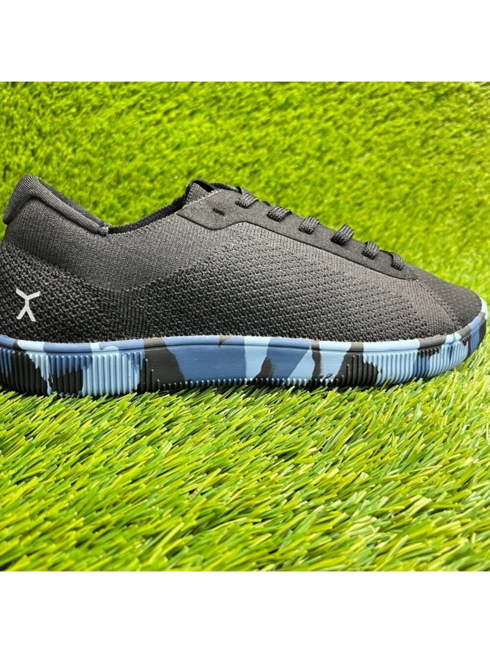 Flux Adapt Trainer Black Blue Womens Size 8.5 Mens Size 7.5 Athletic Knit Shoes